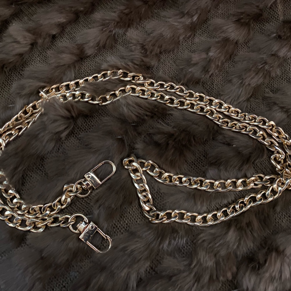 Gold plated unbranded handbag converter chain